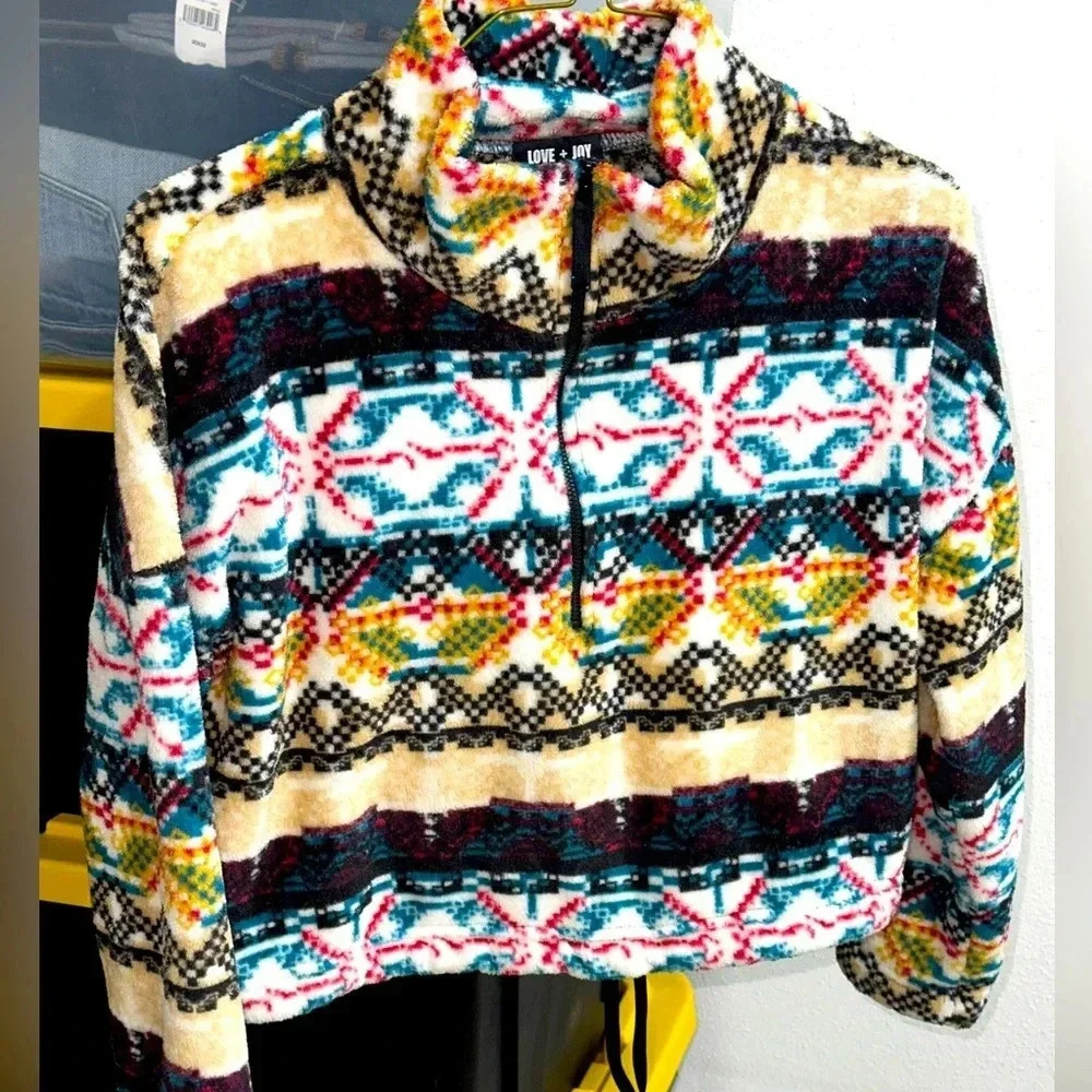 Love + Joy By FCT Longsleeve Fleece‎ Size Small